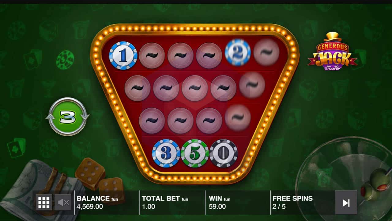 Generous Jack Push Gaming Free Spins