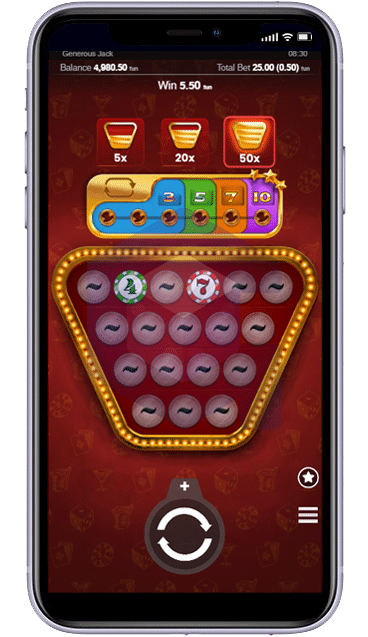 Generous Jack Push Gaming Mobile Portrait View Generous Jack Push Gaming Mobile Portrait View