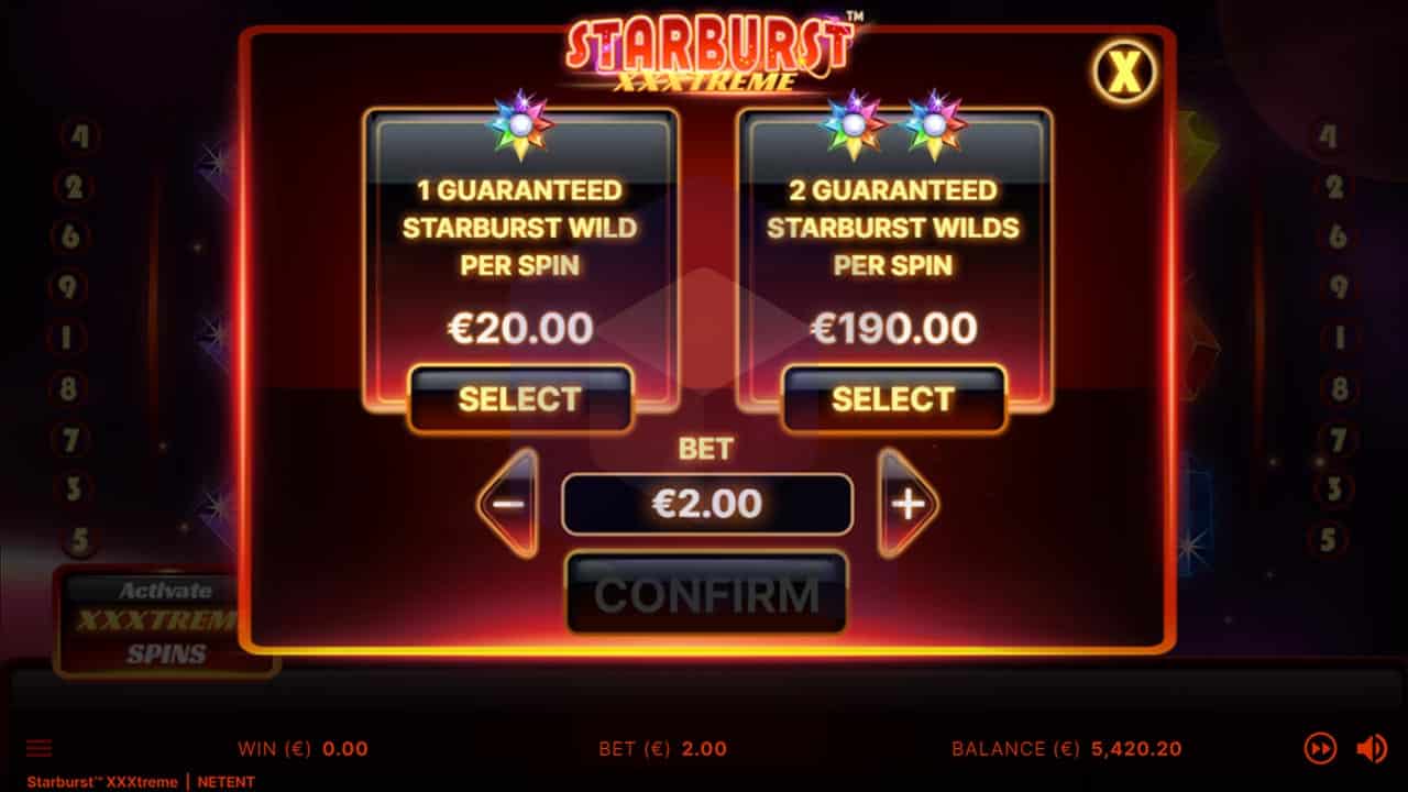 Starburst XXXtreme Netent XXXtreme Spins