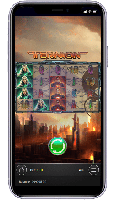 Ternion Play’n GO Mobile Portrait View Ternion Play'n GO Mobile Portrait View