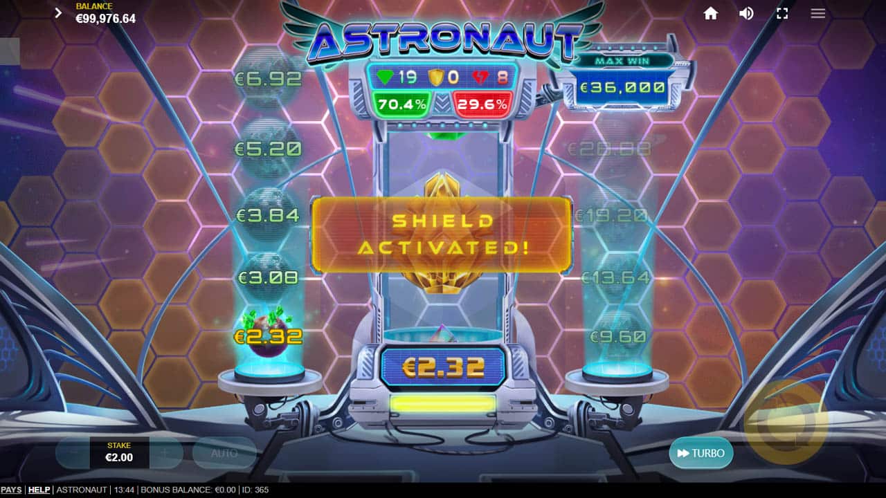 Astronaut Red Tiger Golden Shield