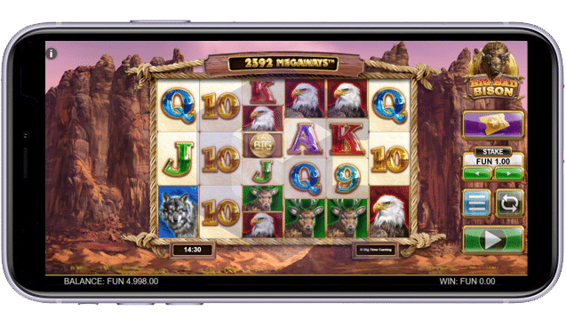 Big Bad Bison Big Time Gaming Mobile Landscape View Big Bad Bison Big Time Gaming Mobile Landscape View